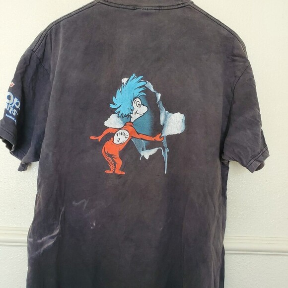 Cat in the Hat T Shirt L Mens Vintage Pop Tarts Movie Promo Front And Back Prnt - Picture 10 of 13